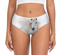 peiyeety Culotte Extensible à imprimé Cheval Mignon pour Femme