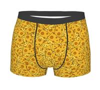 Peiyeety Funny Food Cheese Print Guitares colorées Musique Boxer pour Homme sous-vêtements de Sport avec Pochette de Soutien Boxer à Taille Extensible Boxers Trunks L