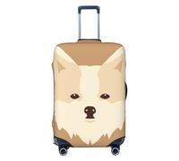 peiyeety Housse de Protection élastique et Lavable pour Valise, Anti-poussière, Motif Chien de Dessin animé, pour Bagages de 45 à 81 cm