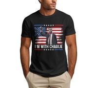 peiyeety Je suis avec Charlie T-Shirt Memorial Kirk Justice pour Charlie T-Shirt pour Homme XL