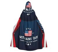 peiyeety Joyeux Jour des Anciens Combattants pour le Costume de Cape à Capuche pour Hommes et Femmes Halloween Cosplay Party