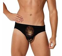 peiyeety Maillot de Bain Homme Lion, Slip Sexy, Short de Bain, Maillot de Bain M