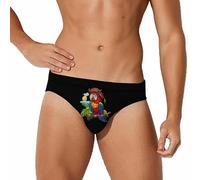 peiyeety Maillot de Bain Sexy pour Homme avec Motif perroquets et Oiseaux, Taille S