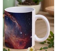 peiyeety Mug à café Universe Gala en céramique avec anse, tasse personnalisée de 325 ml (11 oz) pour femmes, bureau, pour le thé, maman, papa, amis, petit ami, petite amie