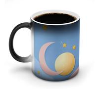 peiyeety Mug à changement de couleur, motif « Murmures Célestes », tasse magique thermosensible - Mug à café en céramique pour hommes et femmes, cadeau original pour Noël ou un anniversaire.