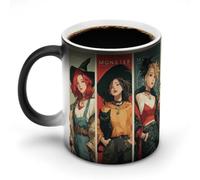 peiyeety Mug à couleur changeante, motif quadrillé enchanté, tasse magique thermosensible - Mug en céramique pour hommes et femmes, cadeau original pour Noël ou un anniversaire.