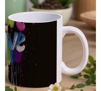 peiyeety Mug en céramique avec anse « L’amour c’est l’amour », tasse personnalisée de 325 ml (11 oz) pour le bureau, le thé, maman, papa, les amis, petit(e) ami(e).