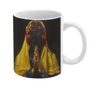 peiyeety Mug en céramique robuste de 325 ml (11 oz) avec motif imprimé « Prière voilée », idée cadeau pour hommes, femmes, maman, papa, anniversaire, mariage, parfait pour la maison ou le bureau.