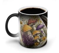 peiyeety Mug magique thermosensible à motif « Murmures fongiques » - Mug en céramique pour hommes et femmes, cadeau original pour Noël ou un anniversaire.