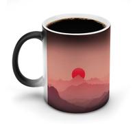 peiyeety Mug thermosensible à changement de couleur, motif Essence de l'Aube, tasse à café magique en céramique - Idée cadeau amusante pour hommes, femmes et Noël
