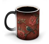 peiyeety Mug thermosensible à changement de couleur, motif « Murmures de branches », tasse à café magique en céramique - Idée cadeau amusante pour hommes, femmes et Noël