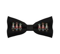 peiyeety Nœud papillon pour homme, motif trois soldats Casse-Noisette, réglable, pré-noué, classique, à clip, couleur unie, pour mariage, fête, bal de promo