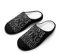 peiyeety Pantoufles confortables pour hommes I Love Being Delulu, chaudes et antidérapantes, en caoutchouc, pour l'intérieur et l'extérieur, chambre à coucher et maison