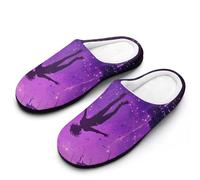 peiyeety Pantoufles d'intérieur Falling Into the Real World pour femmes, chaudes et polaires, pour la maison, l'hiver, à l'intérieur comme à l'extérieur.39-40