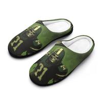 peiyeety Pantoufles d'intérieur Grim Reaper US Irish Football pour femmes, chaudes et polaires, idéales pour l'hiver à l'intérieur comme à l'extérieur.39-40