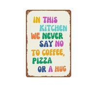 peiyeety Plaque en métal « Assieds-toi, ma belle » - Affiche humoristique pour salle de bain, chambre, coin café, 20 x 30 cm