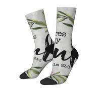 peiyeety Psaume 233 Il restaure mon âme Chaussettes chrétiennes fantaisie pour hommes et femmes