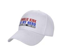 peiyeety RIP Charlie Kirk Hat Charlie Kirk est Mon héros Casquette de Baseball pour Hommes et Femmes Casquette de Golf réglable pour Papa