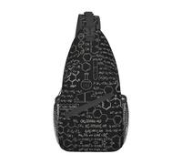 peiyeety Sac à dos bandoulière 3D illustré par Abstract ScienceIllustration pour femmes et hommes, sac bandoulière de ge, sac de poitrine, sac à dos de jour