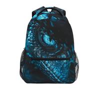 peiyeety Sac à dos pour ordinateur portable Dragon Eye pour femmes et hommes, sac à dos personnalisé pour l'université, sac de voyage, sac à dos décontracté