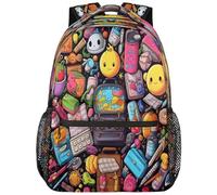 peiyeety Sac à dos pour ordinateur portable, pour l'enseignement de l'animation abstraite, pour les affaires, pour l'extérieur, rangement multifonctionnel, pour les voyages de travail