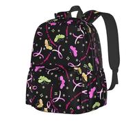 peiyeety Sacs à dos pour adultes, sac à dos pour ordinateur portable 15 pouces, sac de voyage léger pour hommes et femmes, cadeaux pour la sensibilisation au cancer du sein