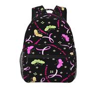peiyeety Sacs à dos pour adultes, sac à dos pour ordinateur portable 15 pouces, sac de voyage léger pour hommes et femmes, cadeaux pour la sensibilisation au cancer du sein