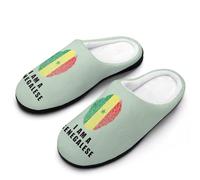 peiyeety Sénégal Je suis une pantoufle sénégalaise pour femmes, chaude en polaire, pour la maison, hiver, intérieur et extérieur.39-40