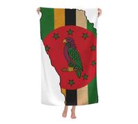 peiyeety Serviette de Plage avec Drapeau de la Dominique, en Microfibre, très Grande, Tropicale, séchage Rapide, Anti-Sable, pour Femmes, Filles et Enfants.