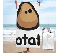 peiyeety Serviette de Plage Extra Large en Microfibre Dat Potato Guy (80 x 160 cm) - Séchage Rapide, légère et compacte, idéale pour Les Voyages et la Piscine.