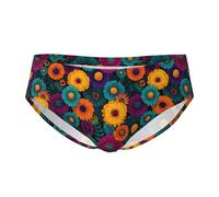 peiyeety Slip Homme à Motif Marguerites, Ceinture élastique, Doux et Respirant (Lot de 1).