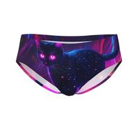 peiyeety Slip pour Homme à Motif Cosmic Cat Psychedelic Journey, Ceinture élastique, Doux et Respirant (Lot de 1).