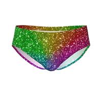 peiyeety Slip pour Homme à Paillettes colorées, Motif Unique, Ceinture élastique, Doux, Respirant, Lot de 1.