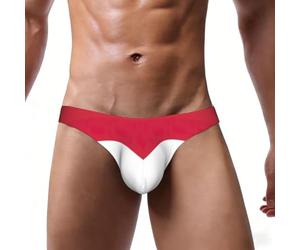 peiyeety Slips pour Hommes imprimés Drapeau de Hongrie, Taille Basse, avec Poche, Confortables et Extensibles, Tailles S à 4XL