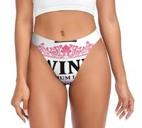 peiyeety sous-vêtements féminins sans Coutures à imprimé vin, Strings Sexy Invisibles, Culottes Bikini