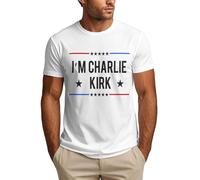 peiyeety T-Shirt « Je suis Charlie » pour Homme, commémorant Charlie Kirk, Taille 4XL
