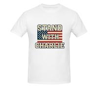 peiyeety T-Shirt RIP Charlie Kirk « Je Soutiens Charlie Kirk » pour Homme, Manches Courtes, Taille 3XL
