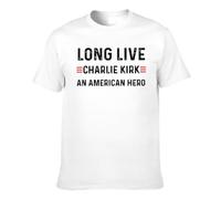 peiyeety T-Shirts « Longue Vie à Charlie Kirk, Un héros américain » de Grande Taille