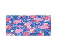 peiyeety Tapis de Souris Gaming Flamingo 91,4 cm x 40,6 cm (36 po x 16 po) avec Base en Caoutchouc antidérapante et Bords Cousus, idéal pour Ordinateur de Bureau à Domicile.