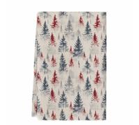 peiyeety Torchons de Cuisine de Noël, Motif Sapin de Noël, absorbants, Beige, pour Le Nettoyage et Le séchage de la Cuisine (Lot de 1).