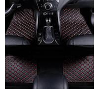 PEJLHK Tapis de Sol de Voiture avec Conduite à Gauche pour BMW 1 Series F40 118i 118d 2020 2021 2022 2023,Cuir PU Imperméable,Accessoires Intérieurs,2 Avant + 2 Arrière,Black-Red