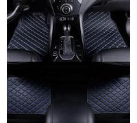 PEJLHK Tapis de Sol de Voiture avec Conduite à Gauche pour BMW 1 Series F40 118i 118d 2020 2021 2022 2023,Cuir PU Imperméable,Accessoires Intérieurs,2 Avant + 2 Arrière,Black-Blue