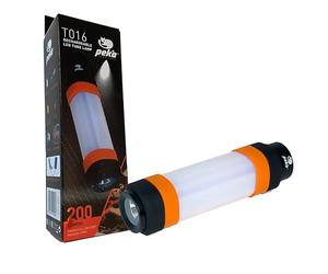 PEKA | Lampe de poche LED rechargeable haute puissance | Comprend des aimants et une sangle | Entre 1 et 1,5 W et 200 lm | De 7,5 à 26,5 heures d'autonomie | 6 modes | Batterie au lithium T016