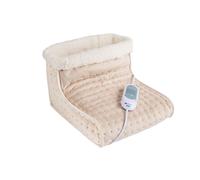 Pekatherm Chauffe-pied F55 – Chaussette amovible 27×30×23 cm 100 W 3 niveaux polyester beige clair
