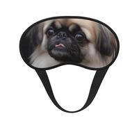 Pekingese Masque de sommeil pour chien pour femmes, filles, hommes, masque doux et confortable avec sangle réglable pour le sommeil des yeux, couverture occultante pour voyage, yoga, sieste, travail