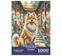 Pékinois Puzzle 1000 Pièces Cadeau Unique Jeu Éduchatif Challenge Toy À De Qualité Supérieure Peinture Art pour Adultes Et Enfants À Partir De 14 Ans 38x26cm/1000pcs