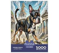 Pékinois Puzzle 1000 Pièces Cadeau Unique Jeu Éduchatif Challenge Toy À De Qualité Supérieure Peinture Art pour Adultes Et Enfants À Partir De 14 Ans 38x26cm/1000pcs