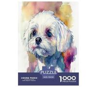 Pékinois Puzzle 1000 Pieces Cadeau Unique Jeu Éduchatif Défi Jouet À De Qualité Supérieure Peinture Art pour Adultes Et Enfants 70x50cm/1000pcs