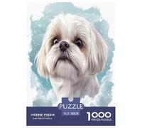Pékinois Puzzle 1000 Pièces Educa Jouet en Bois Cadeau Unique De l'art De La Décoration Jeu Éduchatif Challenge Toy Adultes & Enfants des 14 Ans 38x26cm/1000pcs