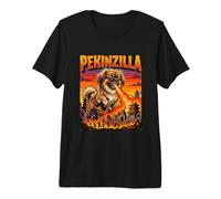 Pekinzilla Pekingese Dog - Parodie du Film Dogzilla Monster T-Shirt Haut de Gamme